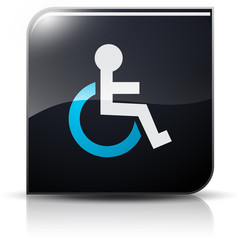 Symbole glossy vectoriel handicap