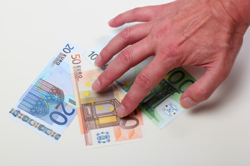 Griff nach Geld