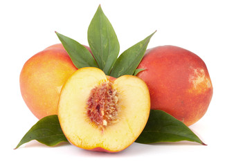 Ripe peach fruits