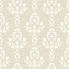 Seamless Damask Pattern Gold/Silver Wallpaper