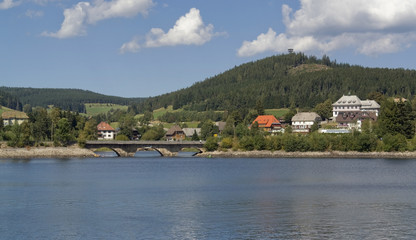 Schluchsee in sunny ambiance