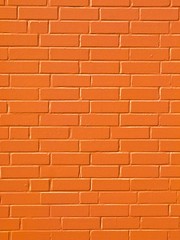 Orangefarbene Wand