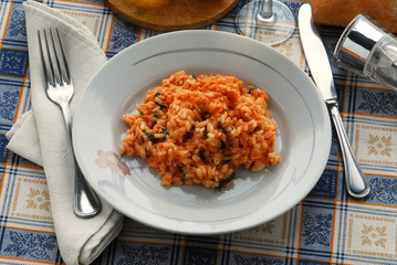 Arroz con anguila , tenca y carpa