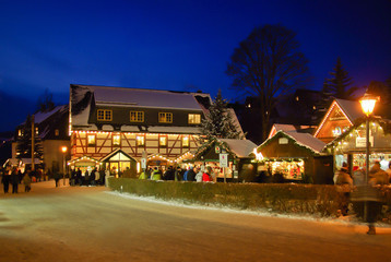 Weihnachtsmarkt Seiffen Erzgebirge Deutschland X-Mas Christmas