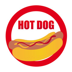 hot dog label