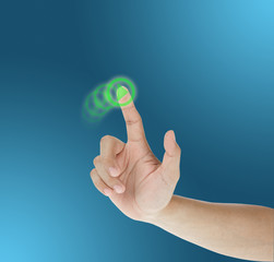 hand dragging on touch screen