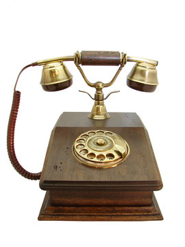 Ancient antique telephone