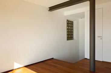 Fototapeta na wymiar Modern apartment,empty room, pillar