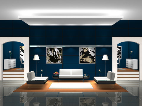 Blaues Foyer