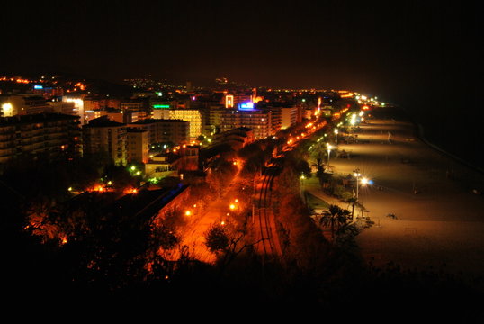 Calella night view