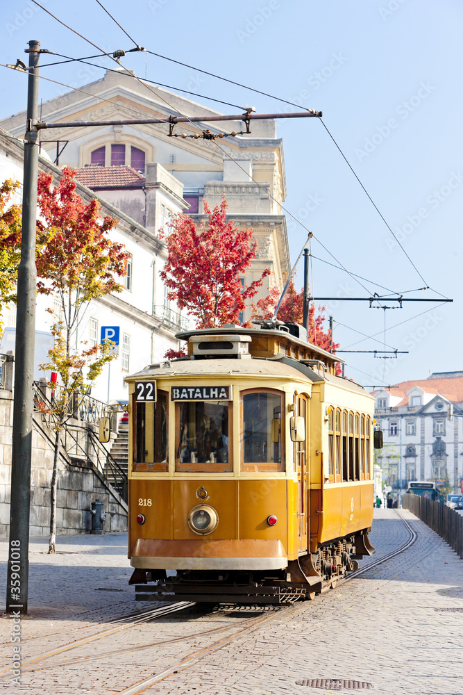 Sticker tram, porto, portugal