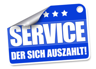 Service der sich auszahlt! Button, Icon