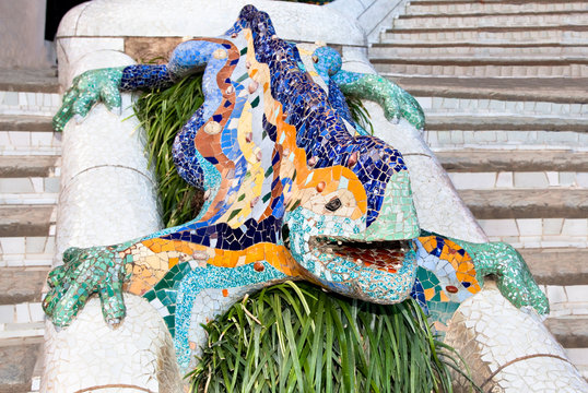 Mosaic Lizard  in Park Guell