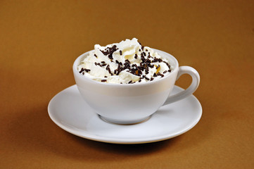Cup of creamy hot cocoa