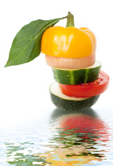 mixed fresh vegetable