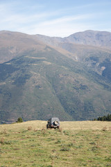 Off-Road car on the mountains