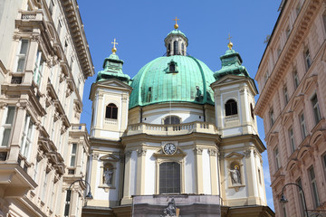 Naklejka premium Vienna - Peterskirche church