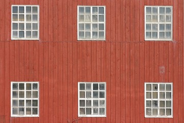 Rote Fassade