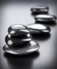 Spa Stones over Black