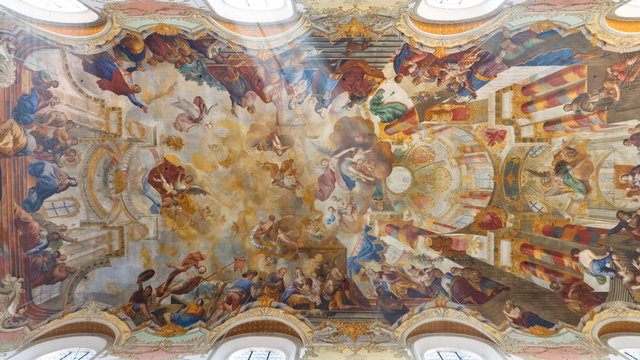 Frescos at Baroque Church