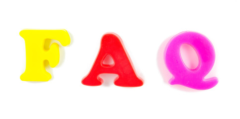 frequently asked questions on white background