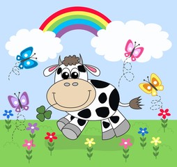 a happy cow