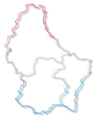 Map of Luxembourg