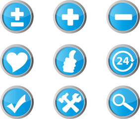 Fototapeta premium Logos, Zeichen, Symbol, Design, Elements, Button
