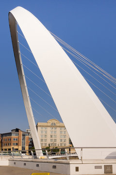 Gateshead Millennium Bridge close up