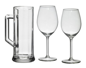 set of drinking glasses