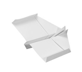 white paper plane