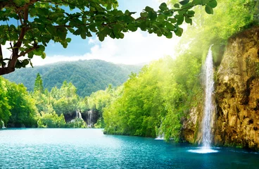  waterfall in deep forest © Iakov Kalinin