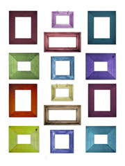 Coloured picture frames
