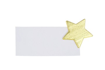 Eine weiße Weihnachtskarte