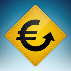 Road Sign Euro Up