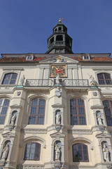 Fototapeta na wymiar Detailaufnahme vom Rathaus in Lüneburg