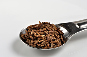 Spoonful of caraway seeds.