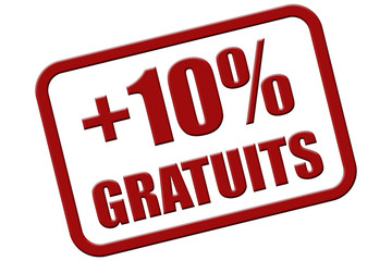 Stempel rot rel +10% GRATUITS