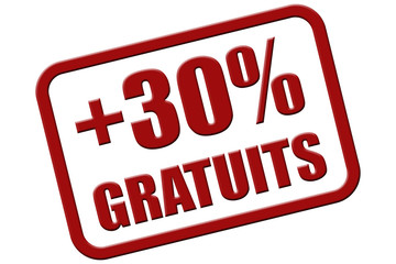 Stempel rot rel +30% GRATUITS