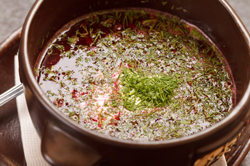 Lithuanian borscht (national belorussian food)