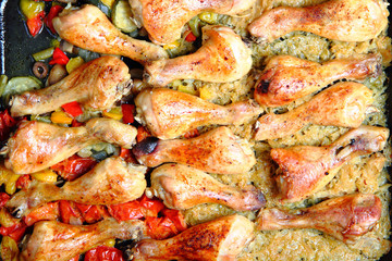 grilled chicken legs