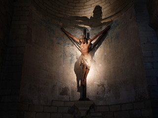 Gothic Christ in Puente La Reina, Spain