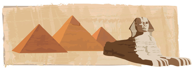 Sphinx and the Pyramids