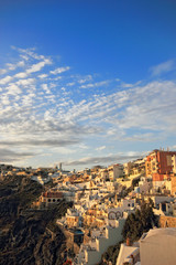 Obraz premium view of Fira town - Santorini