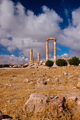 Vista cittadella di Amman del Tempio di Ercole