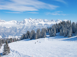 Fototapeta na wymiar Winter in the alps