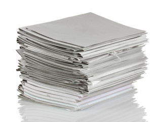 gray folder isolated on white