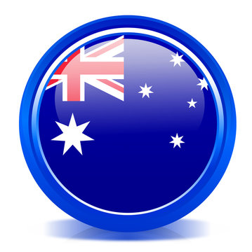 Australia flag button