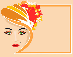 Stilisiertes Gesicht (Herbst)