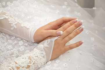 Bride hands